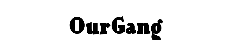 OurGang font preview