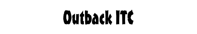 Outback ITC font preview