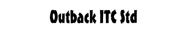 Outback ITC Std font preview