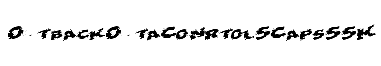 OutbackOutaConrtolSCapsSSK font preview