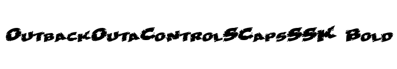 OutbackOutaControlSCapsSSK Bold font preview