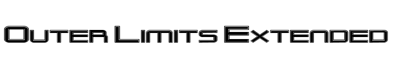 Outer Limits Extended font preview