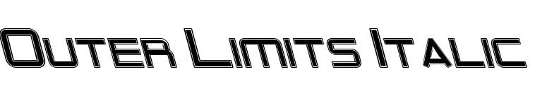 Outer Limits Italic font preview