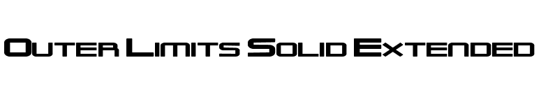 Outer Limits Solid Extended font preview