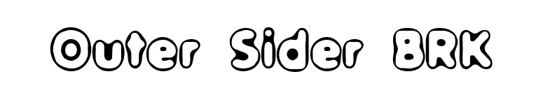 Outer Sider BRK font preview