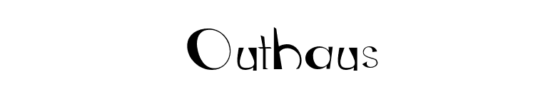 Outhaus font preview