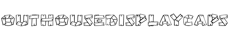 OutHouseDisplayCaps font preview