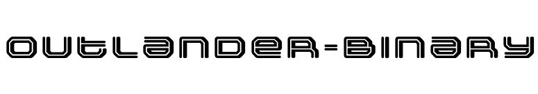 Outlander-Binary font preview