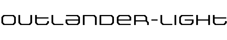 Outlander-Light font preview
