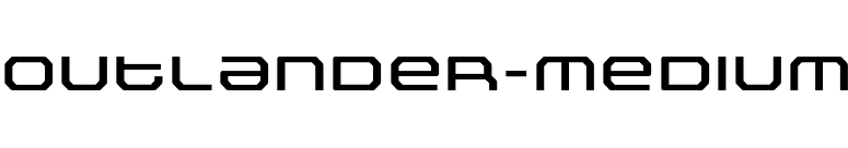 Outlander-Medium font preview
