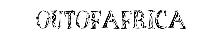 OutOfAfrica font preview