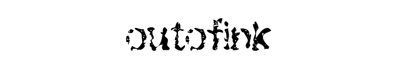 outofink font preview