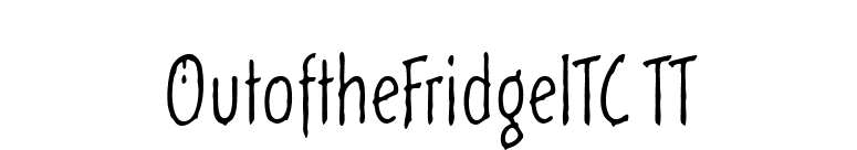 OutoftheFridgeITC TT font preview