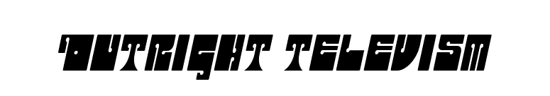 Outright Televism font preview