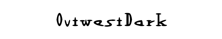 OutwestDark font preview