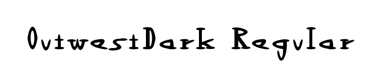 OutwestDark Regular font preview