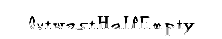 OutwestHalfEmpty font preview