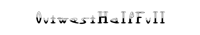 OutwestHalfFull font preview
