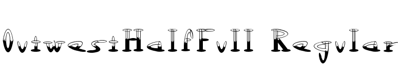 OutwestHalfFull Regular font preview