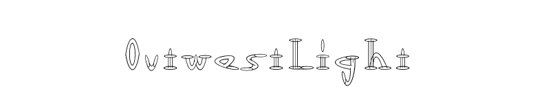 OutwestLight font preview