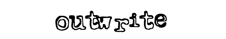 Outwrite font preview