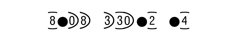 Oval Frame MT font preview