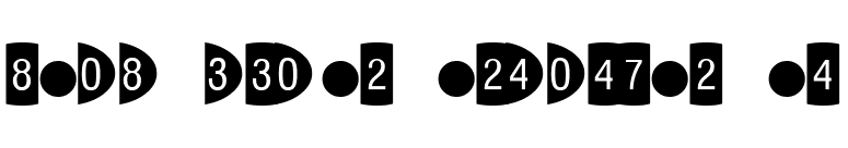 Oval Frame Negative MT font preview