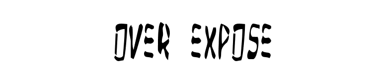 Over Expose font preview