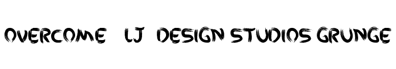 Overcome - LJ- Design Studios Grunge font preview