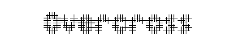 Overcross font preview