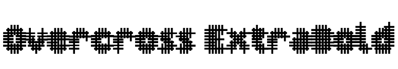 Overcross ExtraBold font preview