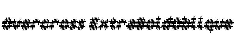 Overcross ExtraBoldOblique font preview