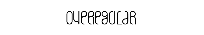 overegular font preview