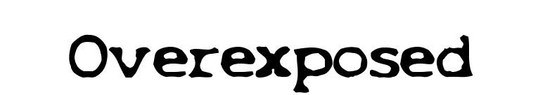 Overexposed font preview
