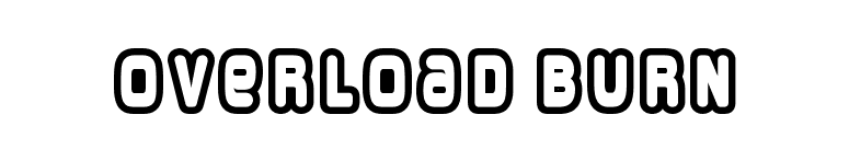 Overload Burn font preview