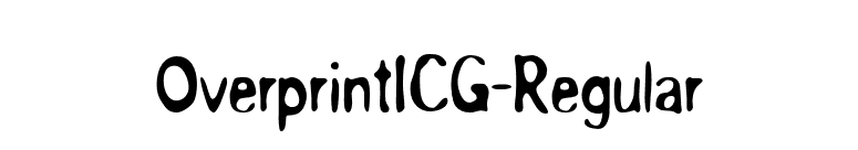 OverprintICG-Regular font preview
