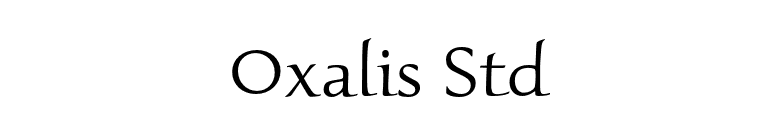 Oxalis Std font preview