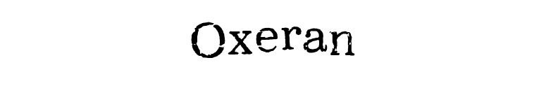 Oxeran font preview