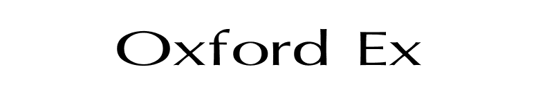 Oxford Ex font preview