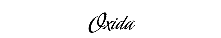 Oxida font preview