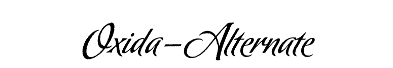 Oxida-Alternate font preview