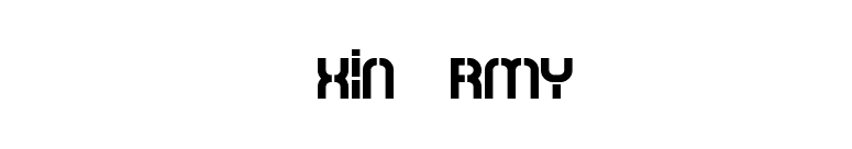 Oxin Army font preview