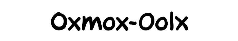 Oxmox-Bold font preview
