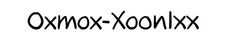 Oxmox-Regular font preview