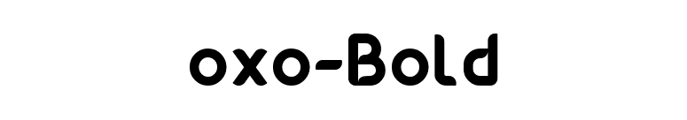 oxo-Bold font preview