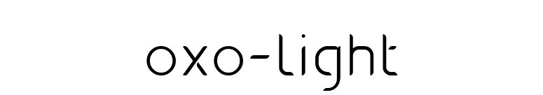 oxo-light font preview