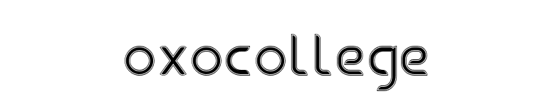 oxocollege font preview