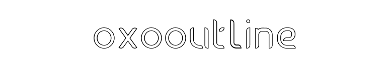oxooutline font preview