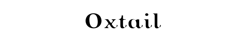 Oxtail font preview