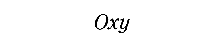 Oxy font preview